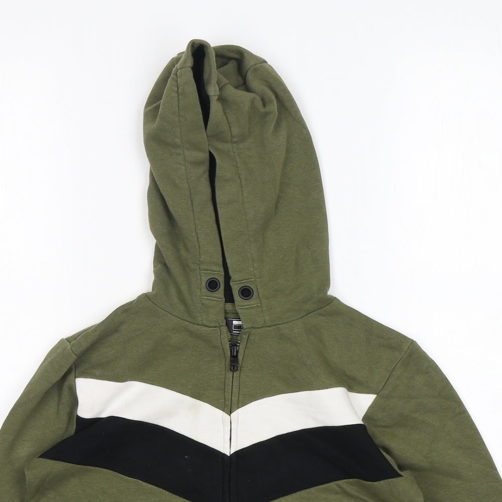NEXT Boys Green  Cotton Full Zip Hoodie Size 6-7 Years
