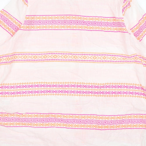 Papaya Womens Multicoloured Striped Cotton Shirt Dress  Size XL  Collared