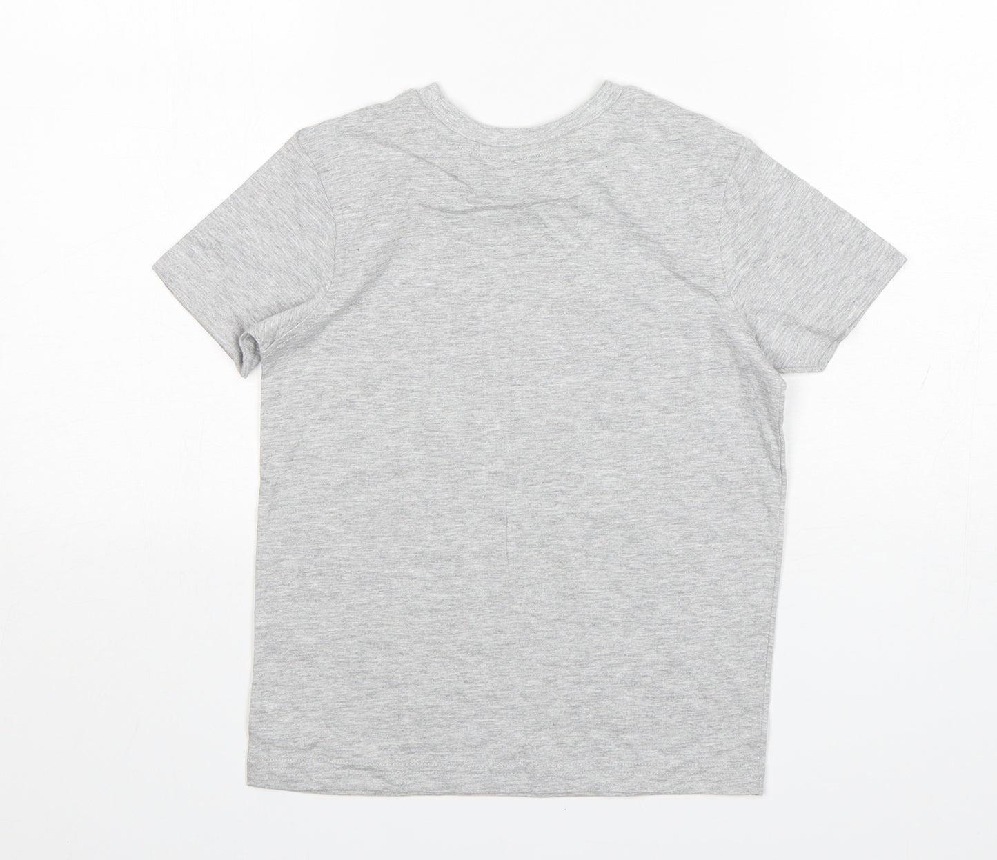 George Boys Grey  Cotton Basic T-Shirt Size 5-6 Years Round Neck  - Gamer