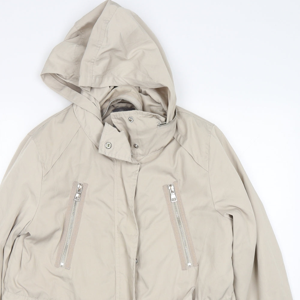 NEXT Womens Beige   Parka Coat Size 14