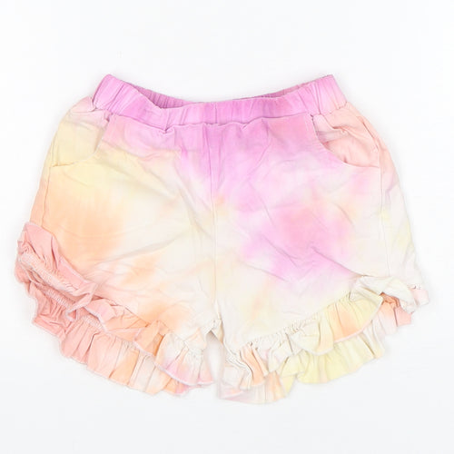 Shein  Girls Multicoloured  Viscose Sweat Shorts Size 7 Years  Regular
