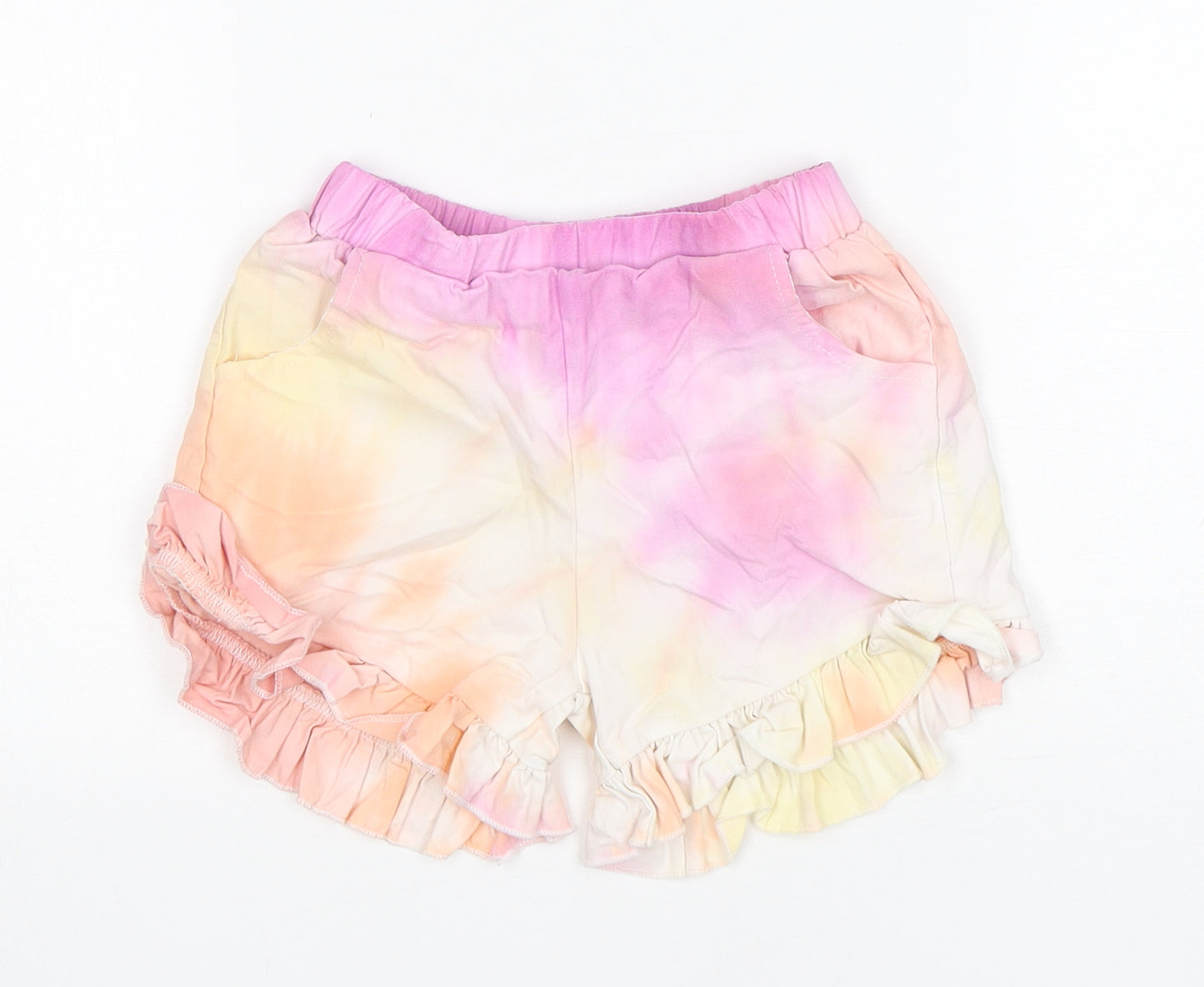 Shein  Girls Multicoloured  Viscose Sweat Shorts Size 7 Years  Regular