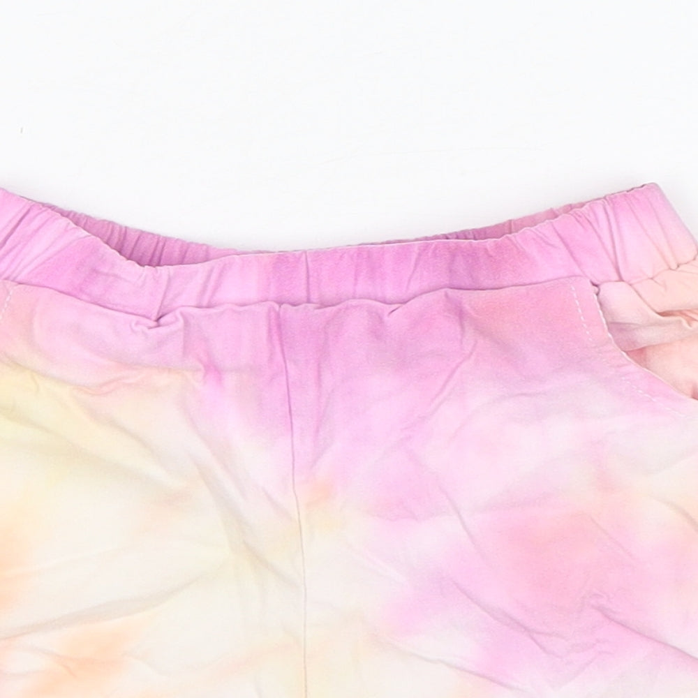 Shein  Girls Multicoloured  Viscose Sweat Shorts Size 7 Years  Regular