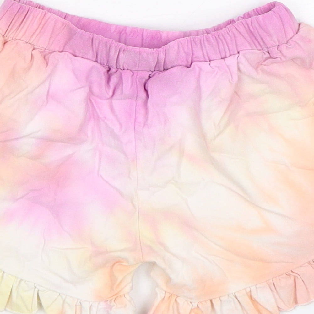 Shein  Girls Multicoloured  Viscose Sweat Shorts Size 7 Years  Regular