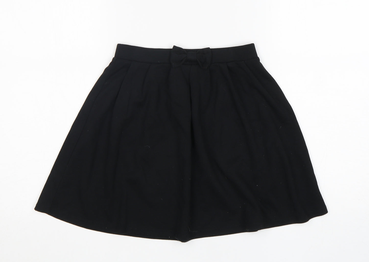 George Girls Black  Polyester A-Line Skirt Size 7-8 Years  Regular