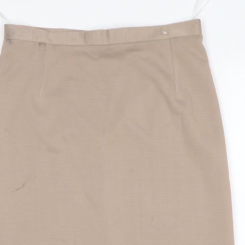 GRAY&OSBOURN Womens Beige  Acrylic Straight & Pencil Skirt Size 10