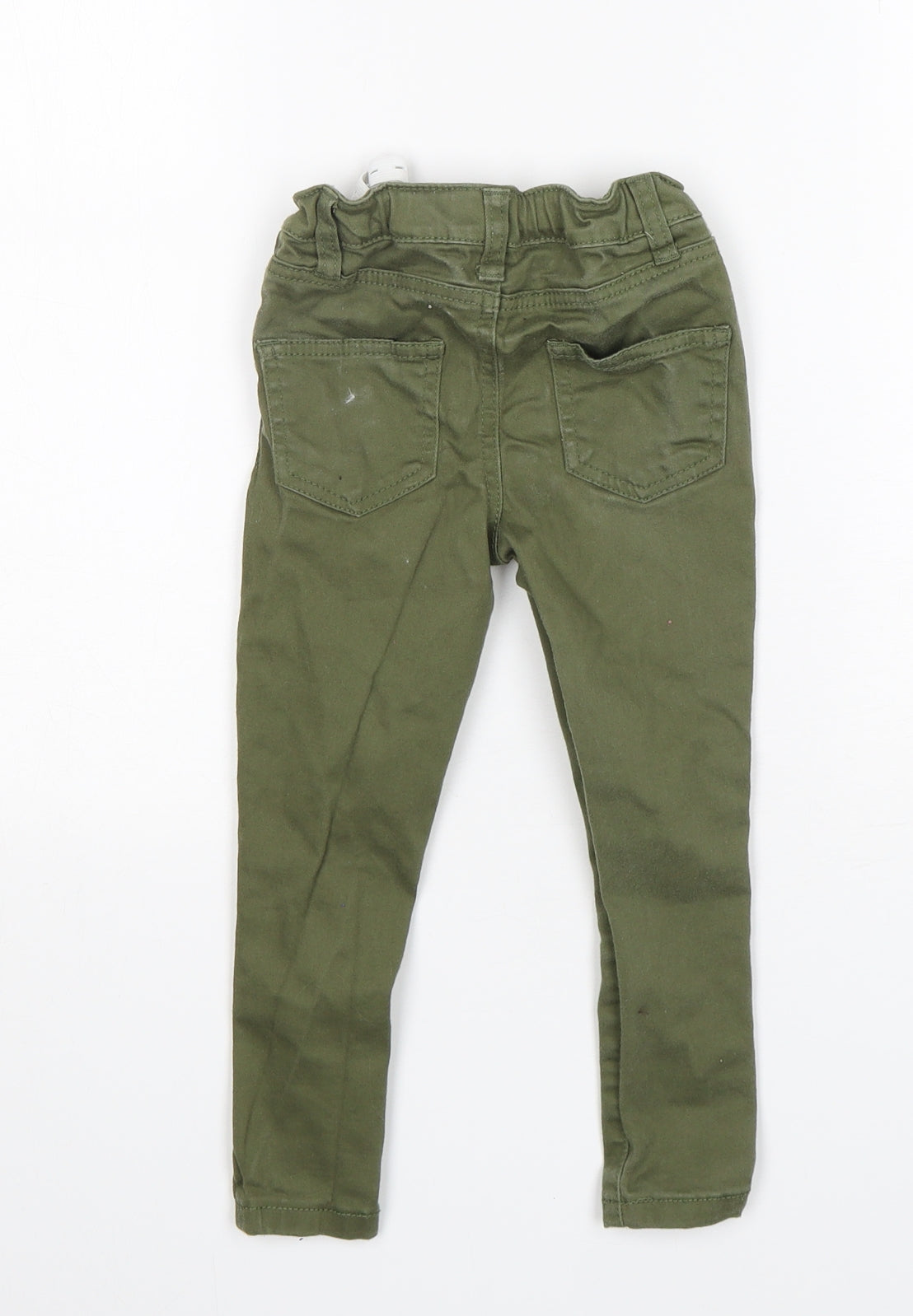 Denim Co Boys Green  Cotton Skinny Jeans Size 3-4 Years  Regular