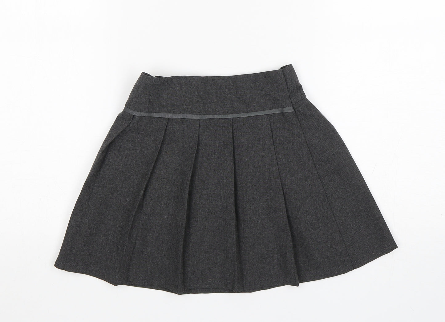 TU Girls Grey  Polyester Pleated Skirt Size 4 Years  Regular