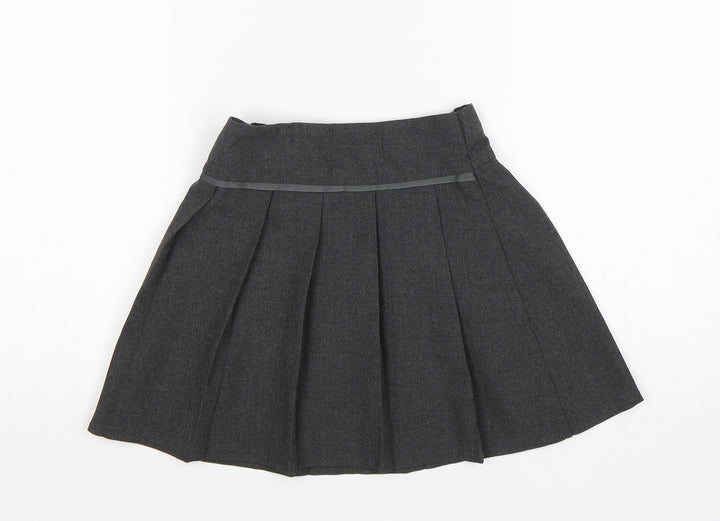 TU Girls Grey  Polyester Pleated Skirt Size 4 Years  Regular