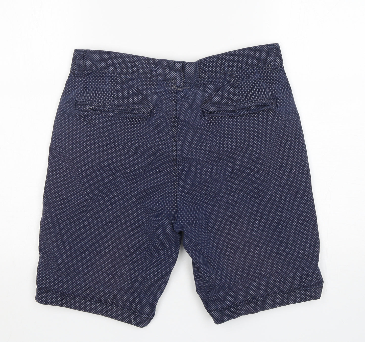 NEXT Mens Blue  Cotton Chino Shorts Size 30 L9 in Regular