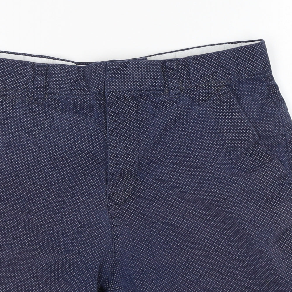 NEXT Mens Blue  Cotton Chino Shorts Size 30 L9 in Regular