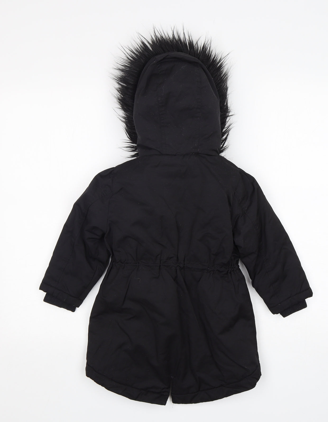NEXT Girls Black   Parka Coat Size 3 Years