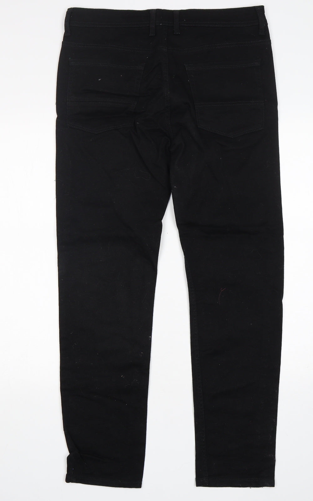 Burton  Mens Black  Cotton Skinny Jeans Size 32 L31 in Regular