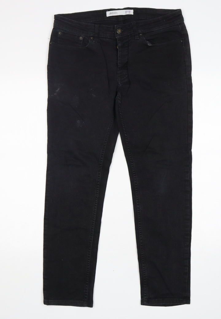 Burton Womens Black Cotton Skinny Jeans Size 32 L30 in Regular