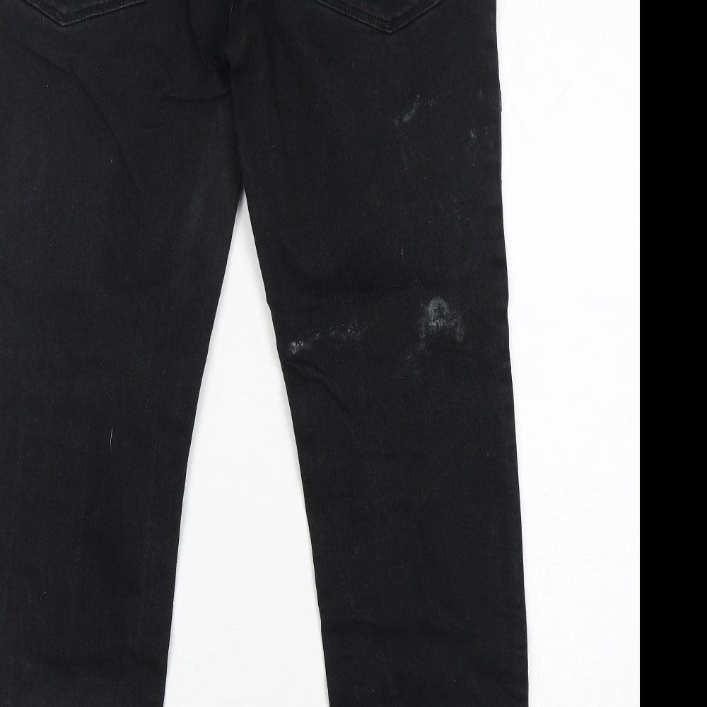 Burton  Womens Black  Cotton Skinny Jeans Size 32 L30 in Regular