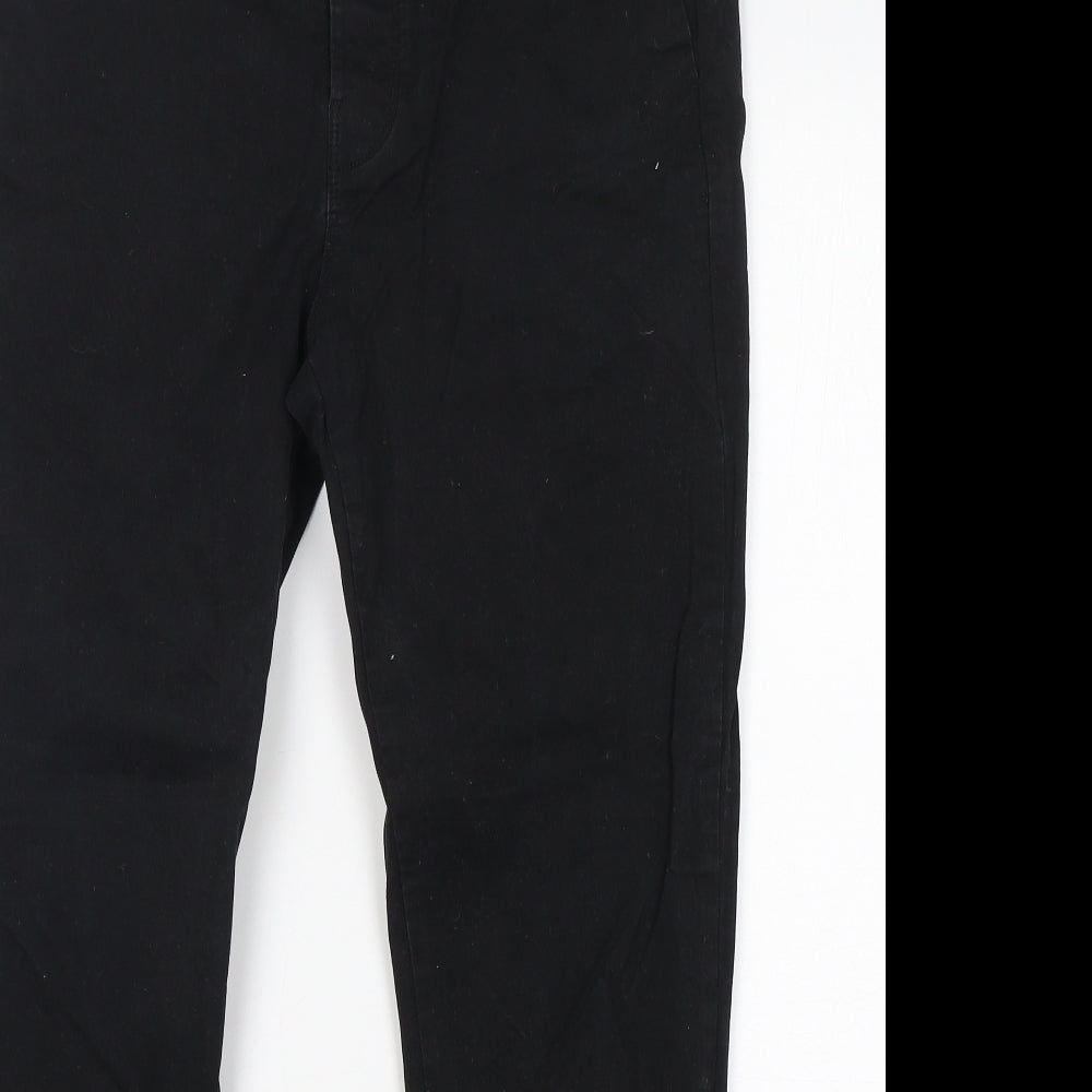 Topman Mens Black  Cotton Chino Trousers Size 34 L30 in Regular