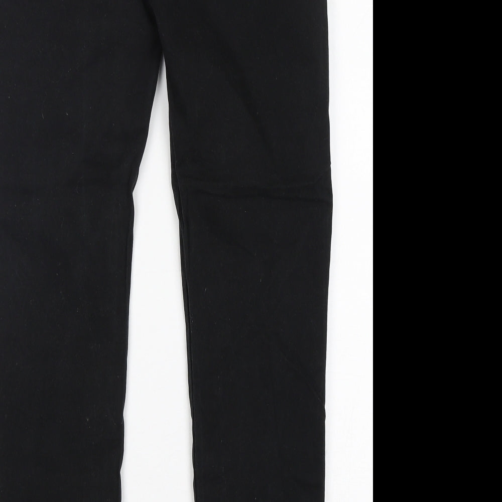 Topman Mens Black  Cotton Chino Trousers Size 34 L30 in Regular