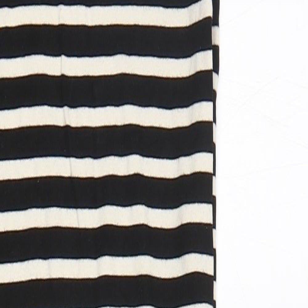 Monteau Womens Multicoloured Striped  Pencil Dress  Size S  Round Neck