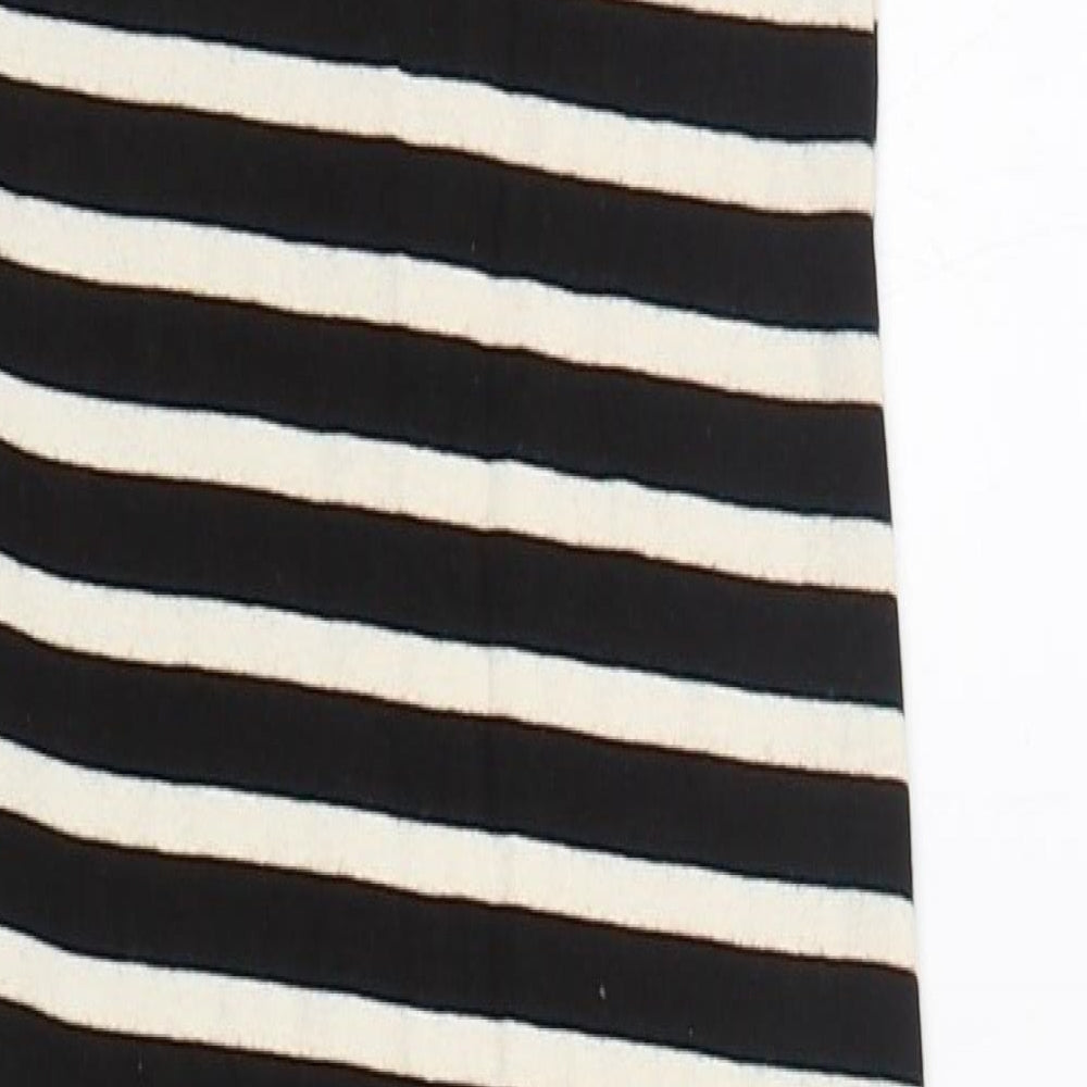 Monteau Womens Multicoloured Striped  Pencil Dress  Size S  Round Neck