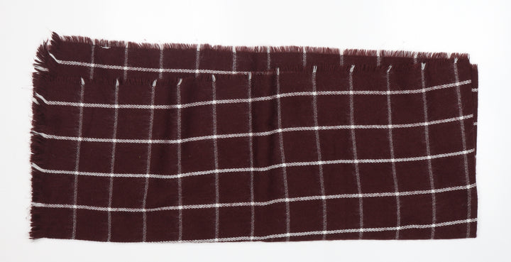 Preworn  Womens Red Check   Shawl/Wrap