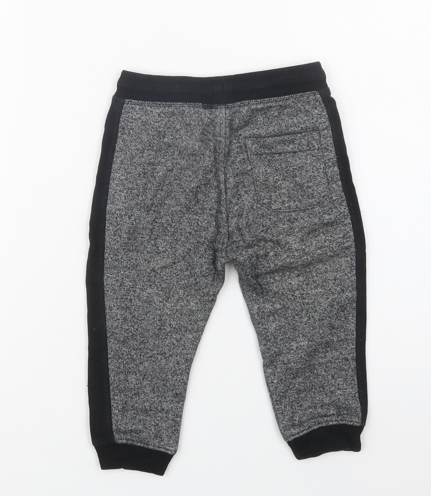 River Island Baby Grey  Cotton Jogger Trousers Size 18-24 Months  Drawstring
