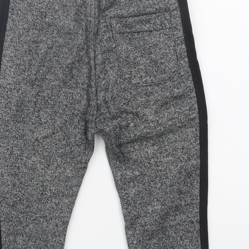 River Island Baby Grey  Cotton Jogger Trousers Size 18-24 Months  Drawstring
