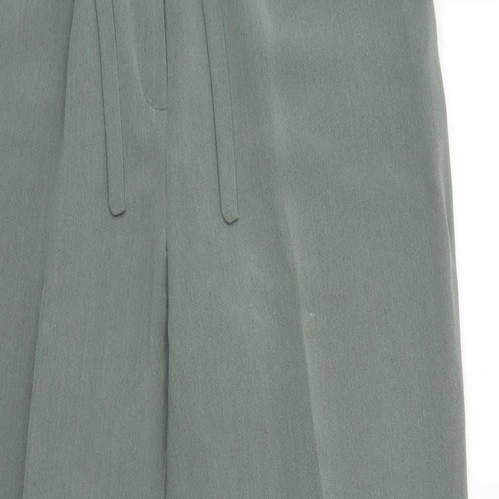 Sommermann Womens Green  Polyester Dress Pants Trousers Size 14 L28 in Regular Drawstring