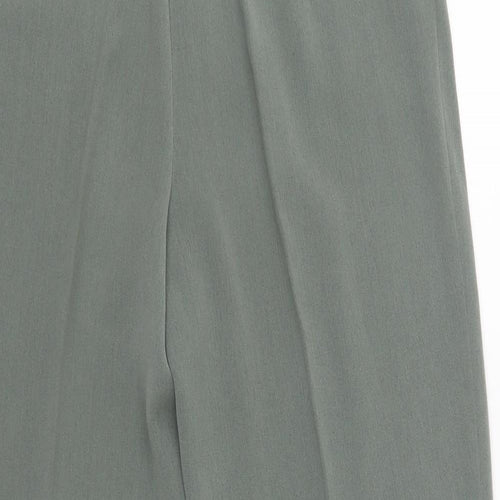 Sommermann Womens Green  Polyester Dress Pants Trousers Size 14 L28 in Regular Drawstring