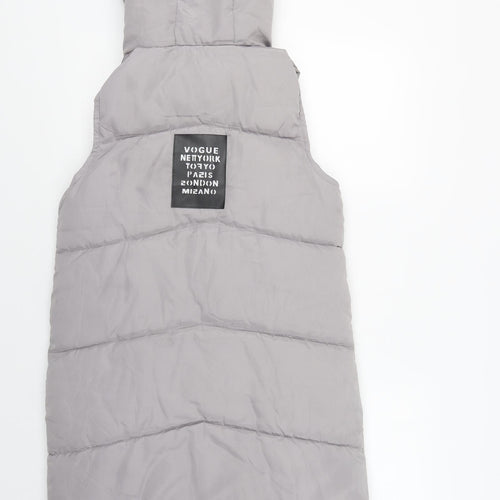 Abyt Womens Grey   Gilet Waistcoat Size M  Zip