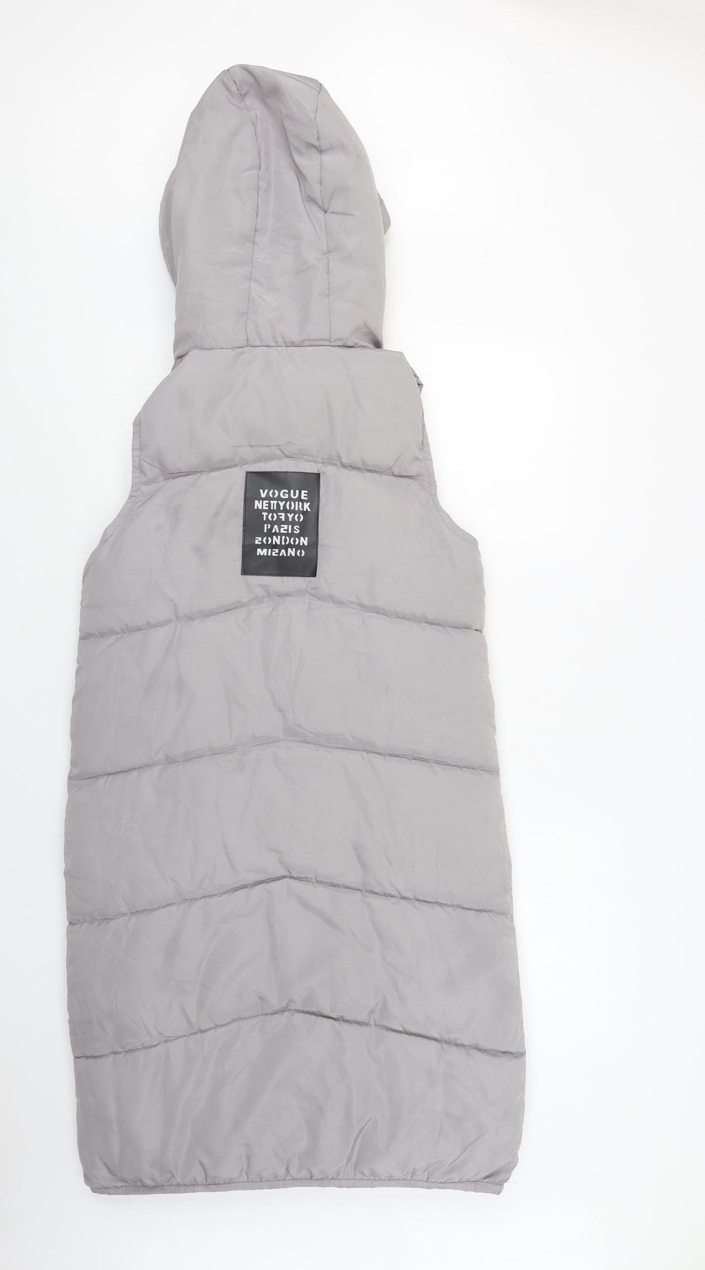 Abyt Womens Grey   Gilet Waistcoat Size M  Zip