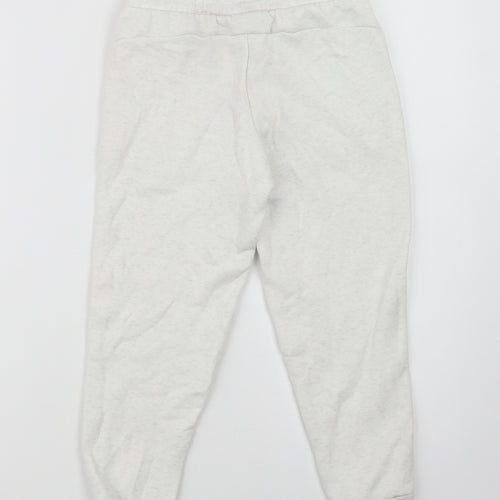 PUMA Girls Grey  Cotton Jogger Trousers Size 7-8 Years  Regular Drawstring