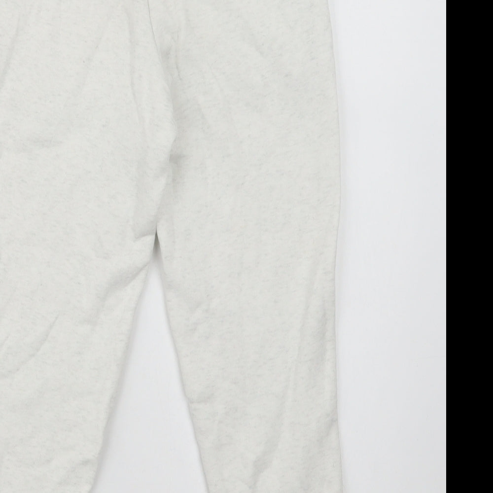 PUMA Girls Grey  Cotton Jogger Trousers Size 7-8 Years  Regular Drawstring