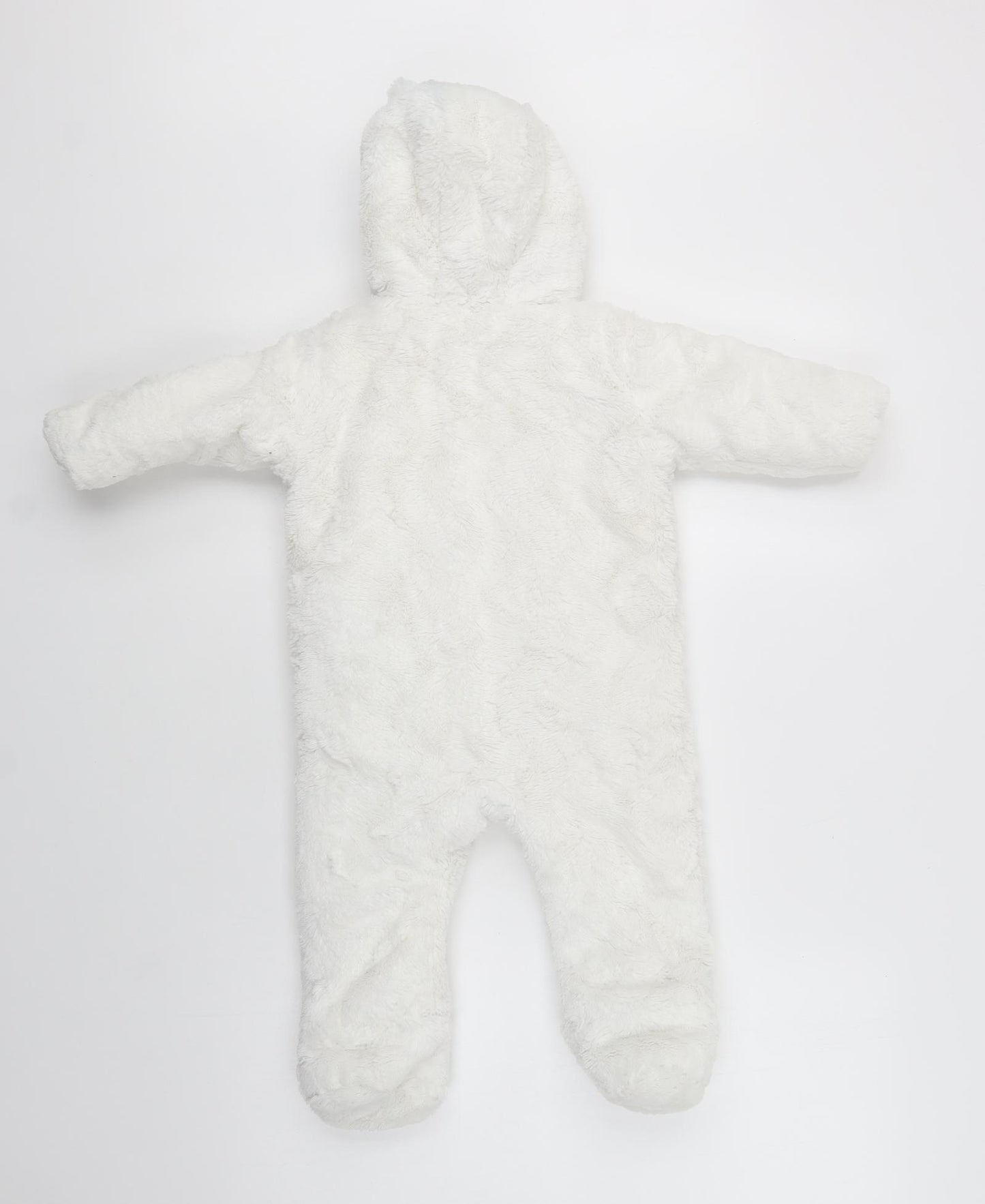 F&F Baby White    Snowsuit Size 6-9 Months   Zip