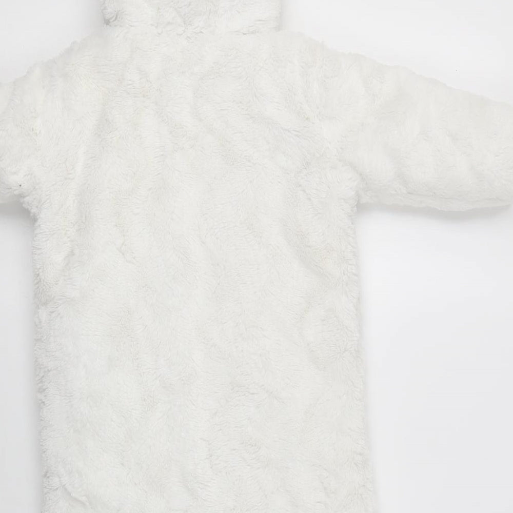 F&F Baby White    Snowsuit Size 6-9 Months   Zip