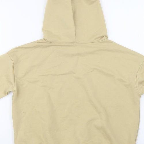SheIn Girls Beige  Cotton Pullover Hoodie Size 10-11 Years
