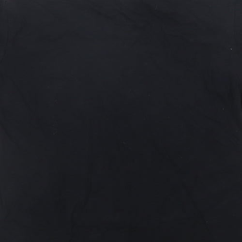 Gildan Girls Black  Cotton Basic T-Shirt Size 9-10 Years Crew Neck