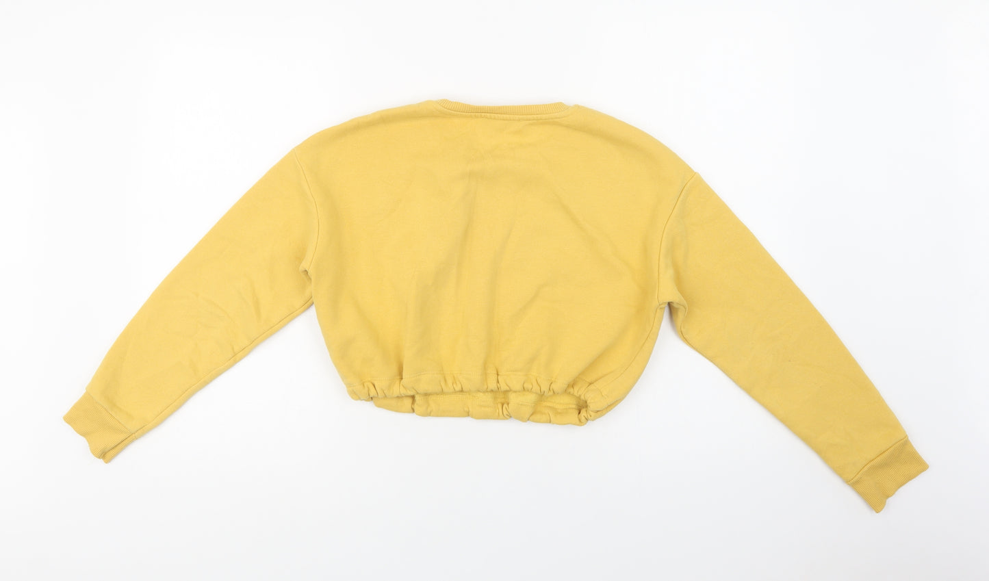 New Look Girls Yellow  Polyester Pullover Sweatshirt Size 12-13 Years   - Michigan