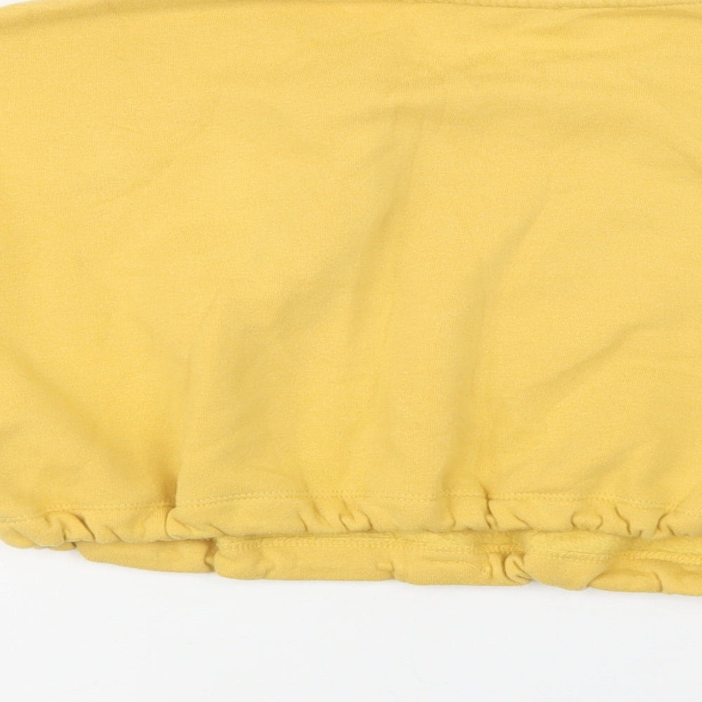 New Look Girls Yellow  Polyester Pullover Sweatshirt Size 12-13 Years   - Michigan