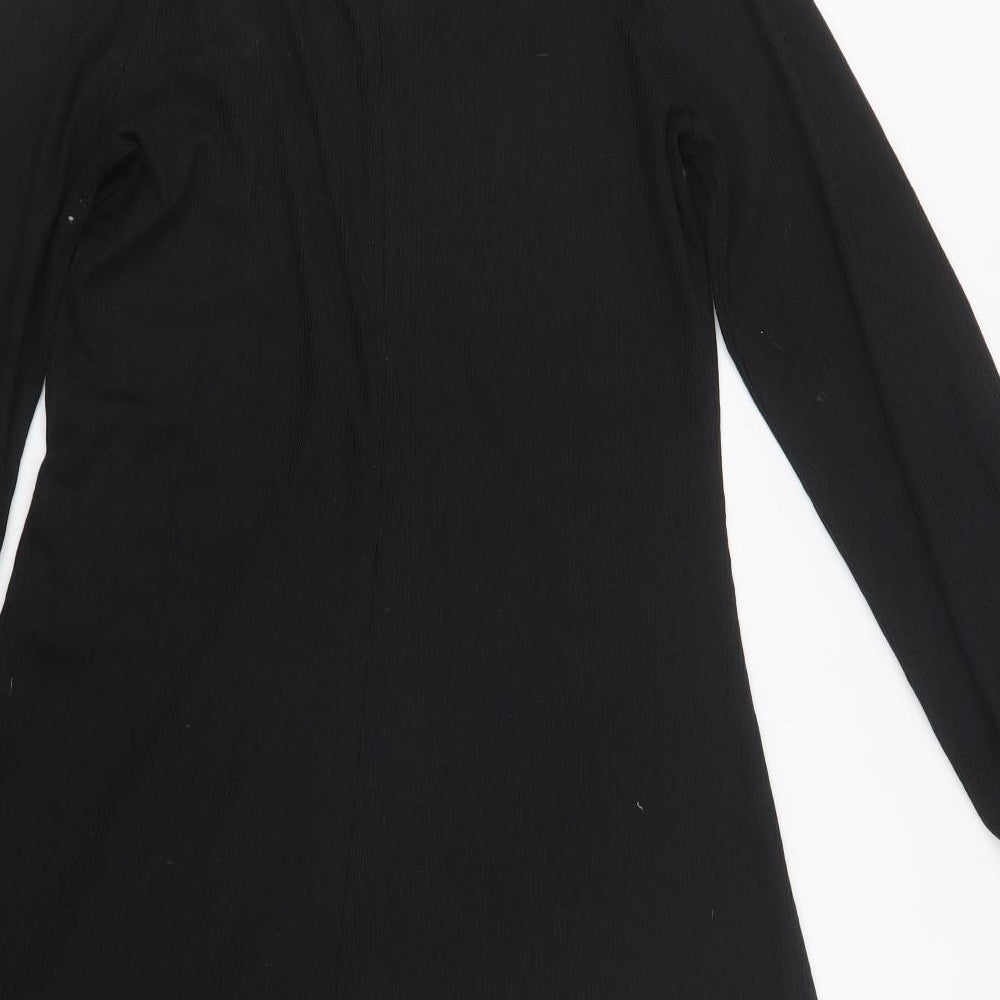 Nutmeg Womens Black  Polyester A-Line  Size 10  V-Neck