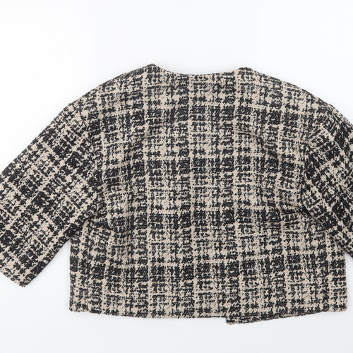 TU Womens Beige Check  Jacket Blazer Size 10