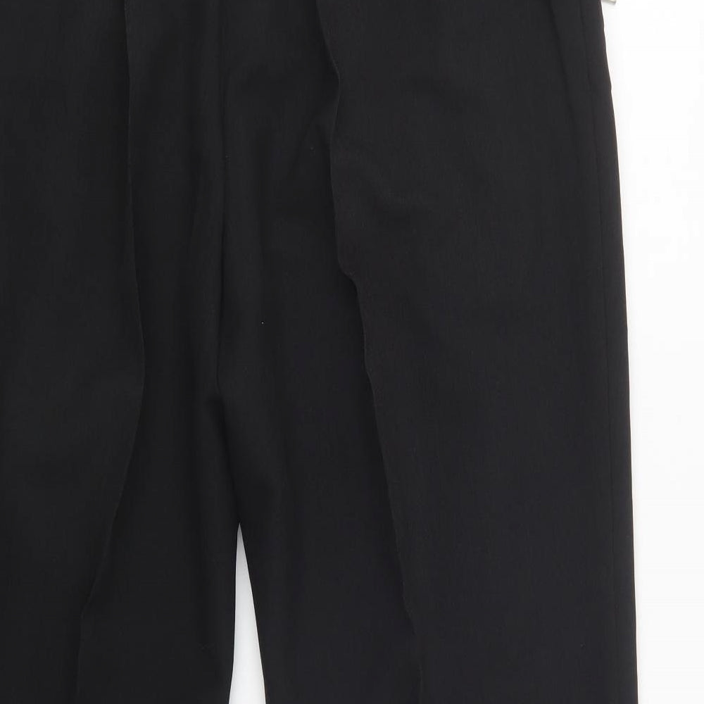 New Fashion Womens Black  Polyester Dress Pants Trousers Size 24 L30 in Regular