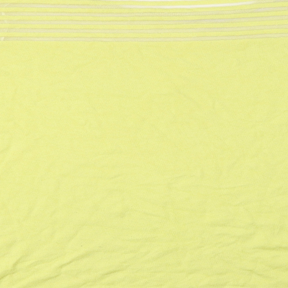 Love Yours Womens Yellow Crew Neck  Viscose Pullover Jumper Size 26