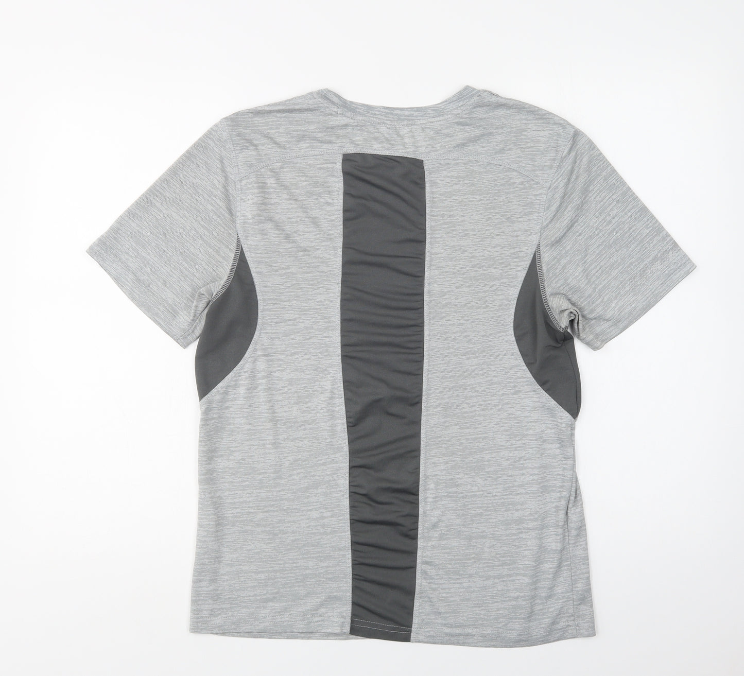 Primark Womens Green Colourblock Polyester Basic T-Shirt Size M Crew Neck