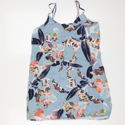 Secret Possesions Womens Blue Floral Viscose Cami Pyjama Top Size 10