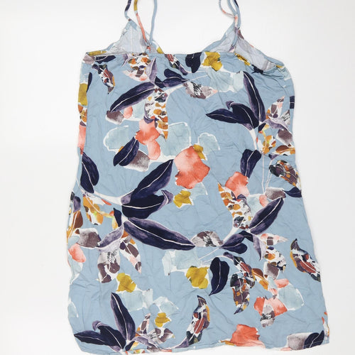 Secret Possesions Womens Blue Floral Viscose Cami Pyjama Top Size 10