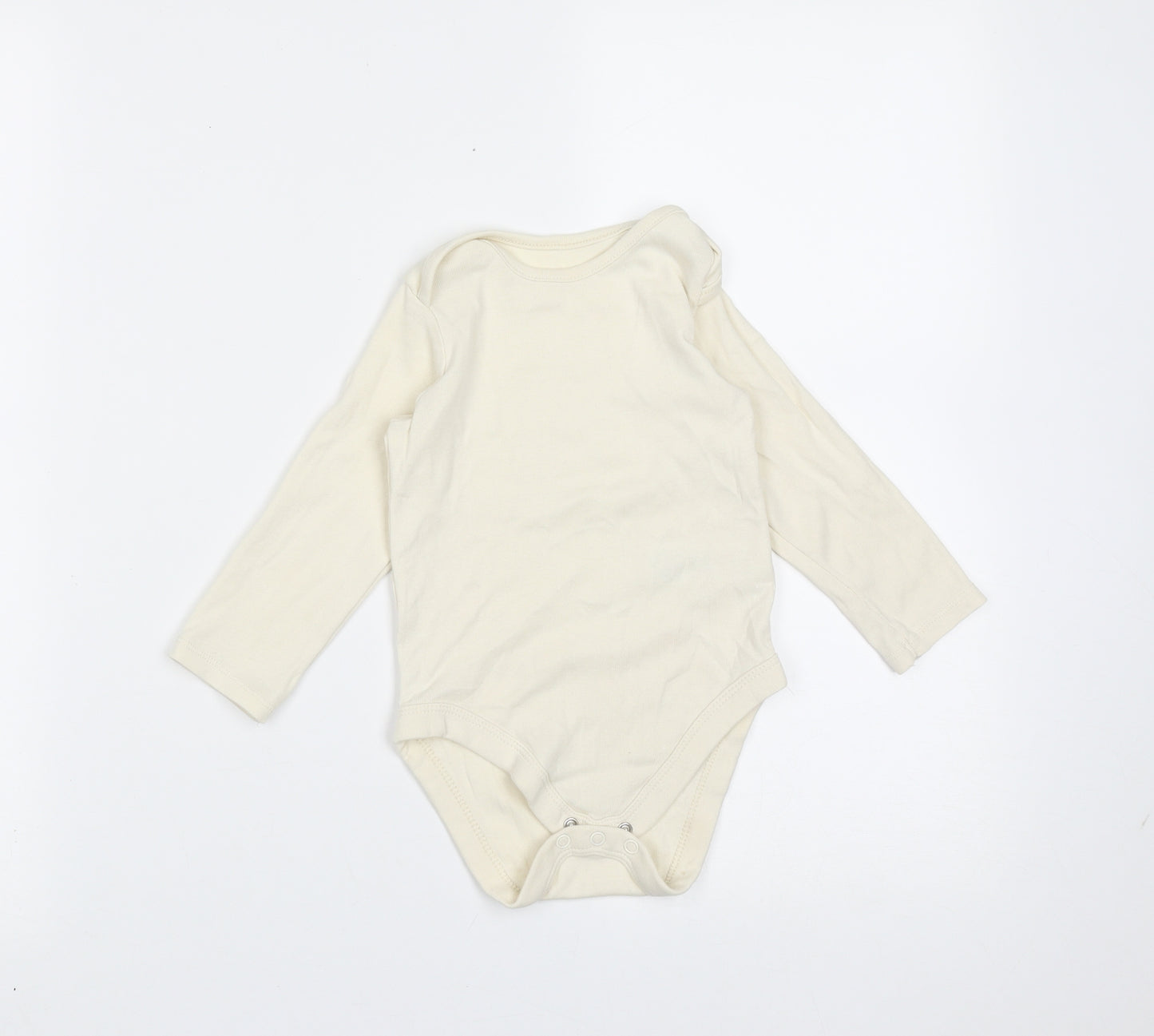 Marks and Spencer Baby Ivory  Cotton Babygrow One-Piece Size 12-18 Months