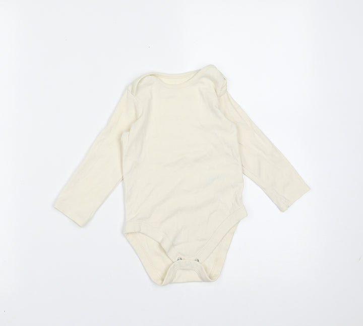 Marks and Spencer Baby Ivory  Cotton Babygrow One-Piece Size 12-18 Months