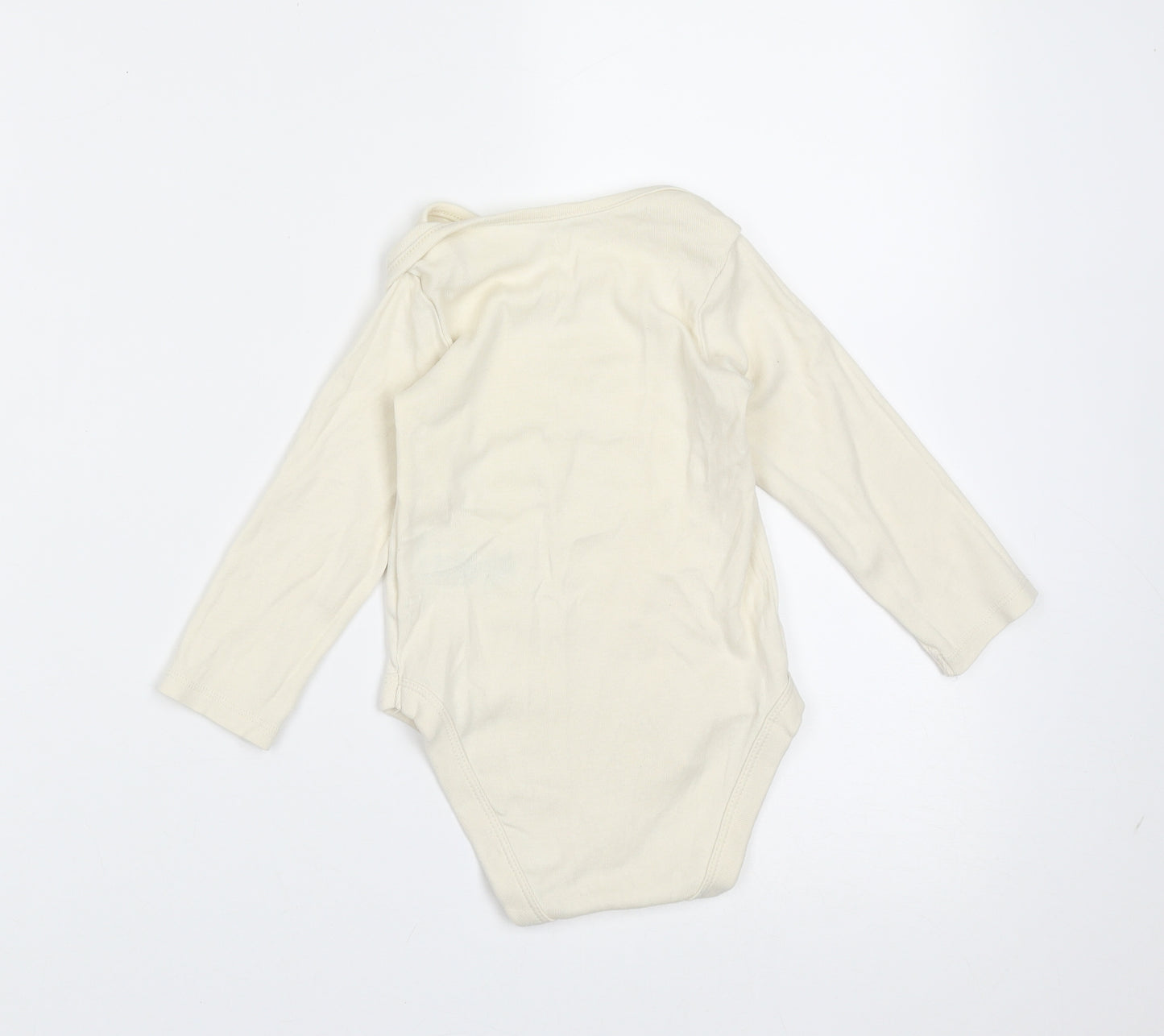 Marks and Spencer Baby Ivory  Cotton Babygrow One-Piece Size 12-18 Months