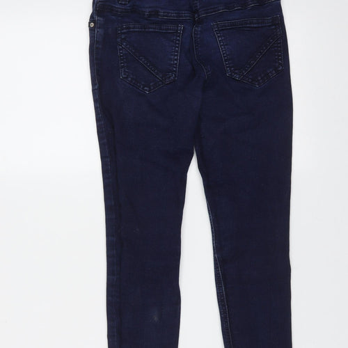 NEXT Girls Blue  Cotton Jegging Jeans Size 9 Months  Regular  - distressed