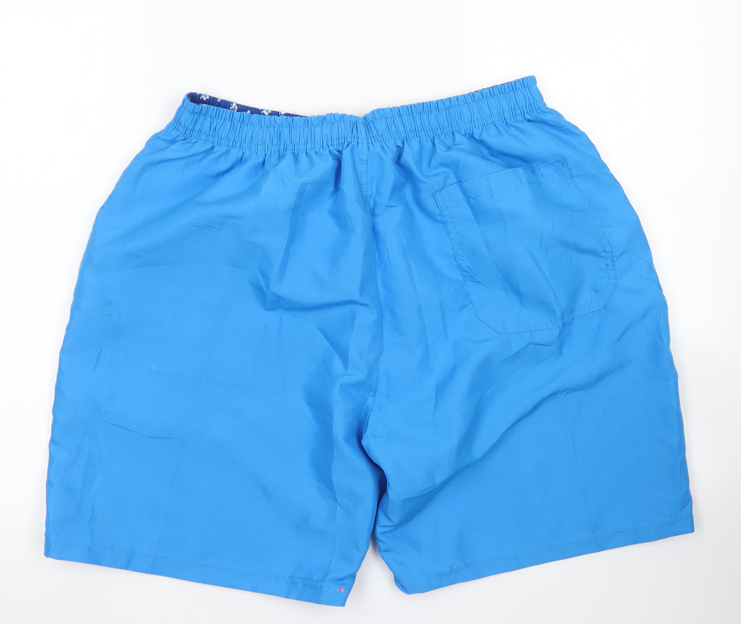 GRCF Mens Blue  Polyester Athletic Shorts Size 2XL L6 in Regular Drawstring - Board Shorts